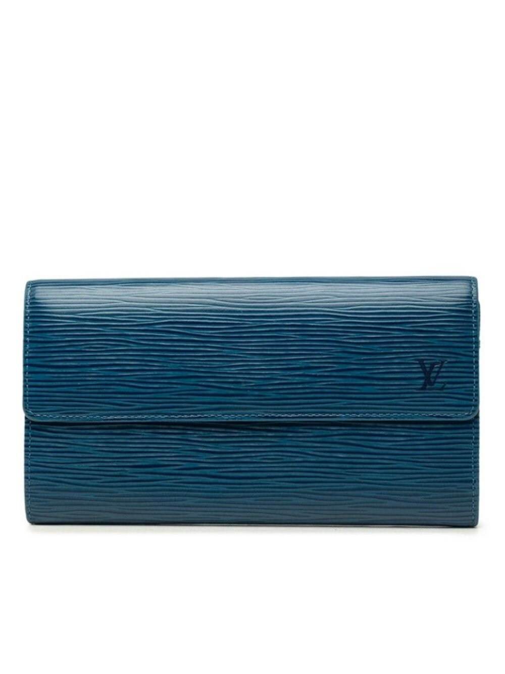 Louis Vuitton Epi Pochette Porte Monnaie Credit Wallet Toledo Blue Leather